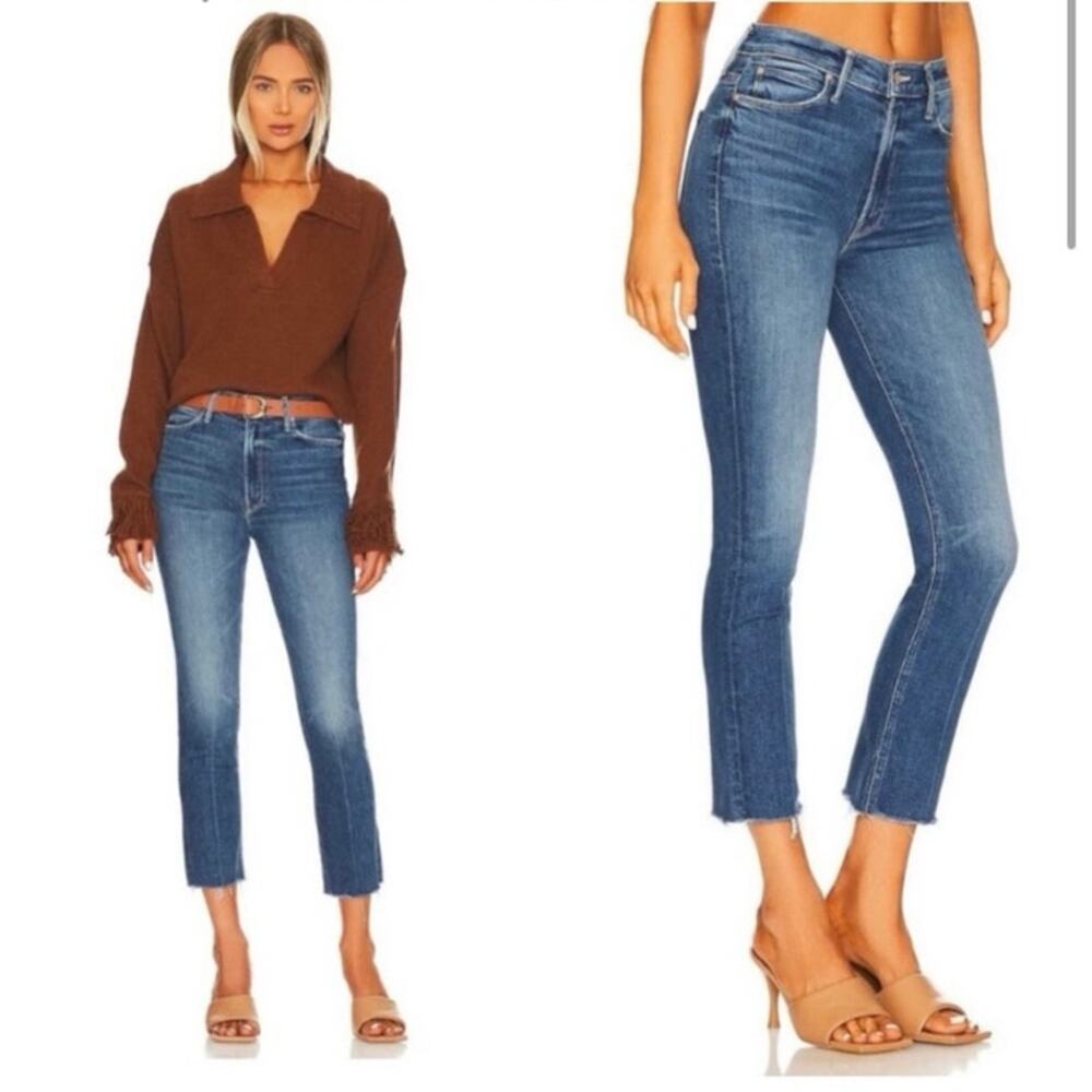 MOTHER Blue Ankle & Cropped Jeans